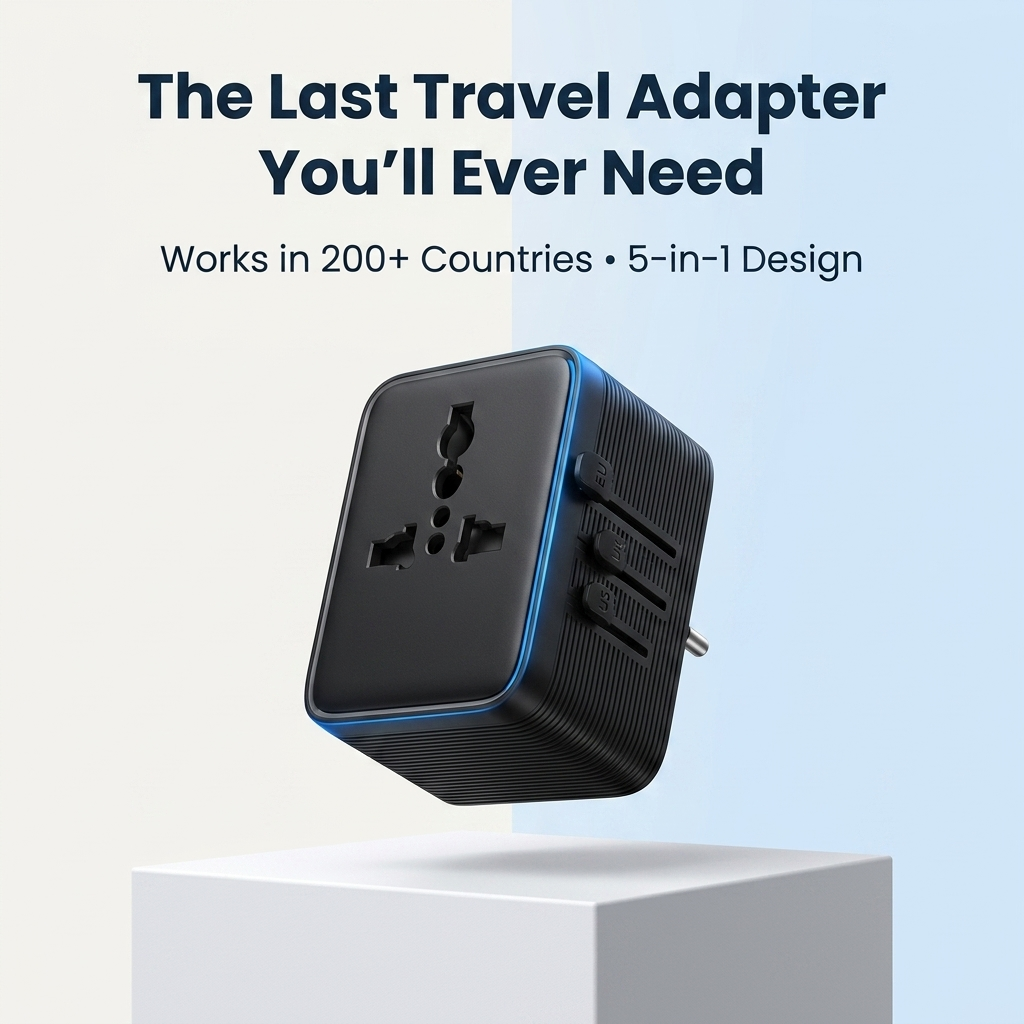 Ankora™ 5-in-1 Universal Travel Adapter